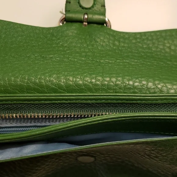 Cole Haan Green Leather Clutch - Picture 4 of 5